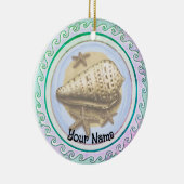 Mooie schelp  keramisch ornament (Rechts)