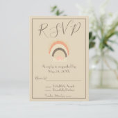 Mooie Schelp RSVP Uitnodiging (Staand voorkant)