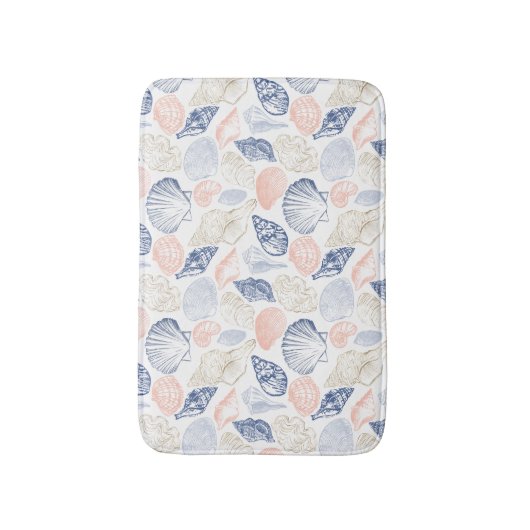 Mooie schelpen badmat (Voorkant Verticaal)