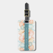 Mooie schelpen bagagelabel (Voorkant verticaal)