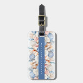 Mooie schelpen bagagelabel (Voorkant verticaal)