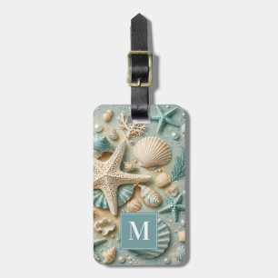 Mooie schelpen bagagelabel