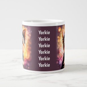 Mooie schets van een Yorkie-hond Grote Koffiekop