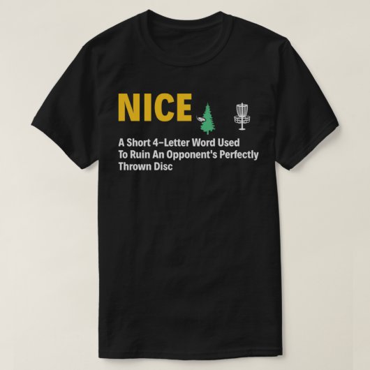 Mooie schijf Golf Funny Definition Disk Golfer T-shirt (Design voorkant)