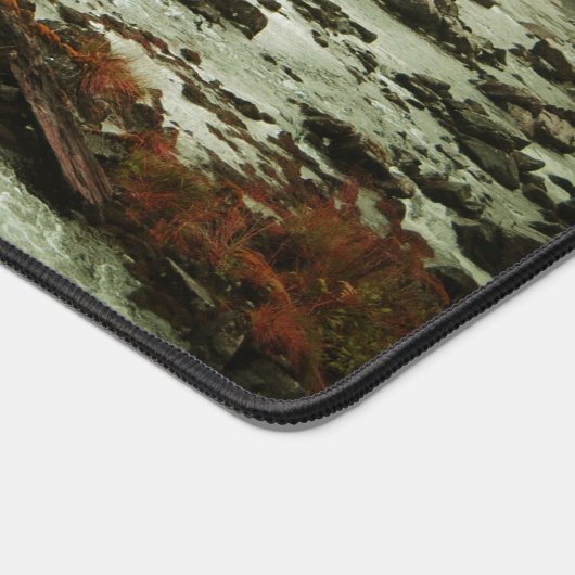 Mooie Schilderachtig Natuur Foto Bos River Bureaumat (Hoek)