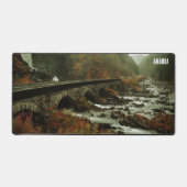 Mooie Schilderachtig Natuur Foto Bos River Bureaumat (Voorkant)