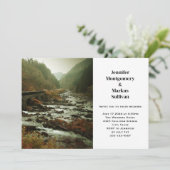 Mooie Schilderachtig Natuur foto Casual bruiloft Kaart (Staand voorkant)