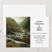 Mooie Schilderachtig Natuur foto Casual bruiloft Kaart (Voorkant / Achterkant)
