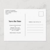 Mooie Schilderachtig Natuur Foto Save the Date Uitnodiging Briefkaart (Achterkant)