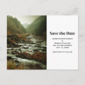 Mooie Schilderachtig Natuur Foto Save the Date Uitnodiging Briefkaart (Voorkant)