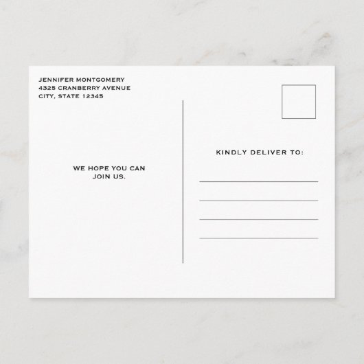 Mooie Schilderachtig Natuur Foto Verjaardagsuitnod Uitnodiging Briefkaart (Achterkant)