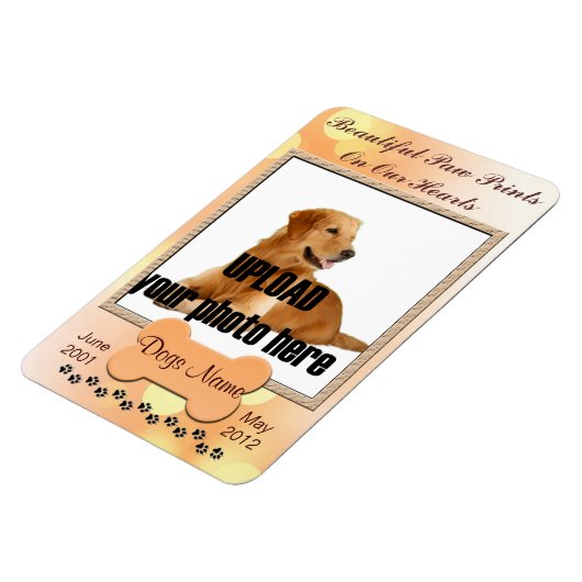 Mooie schilderafdrukken op onze hartendog magneet (Linkerzijde)