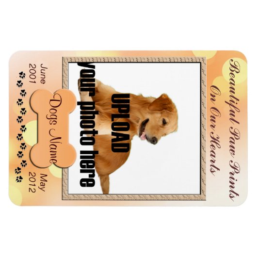 Mooie schilderafdrukken op onze hartendog magneet (Horizontaal)