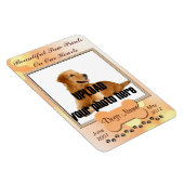 Mooie schilderafdrukken op onze hartendog magneet (Rechterzijde)