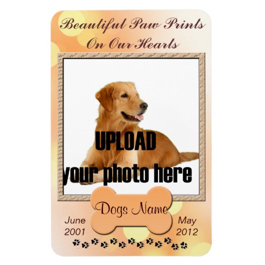 Mooie schilderafdrukken op onze hartendog magneet (Verticaal)