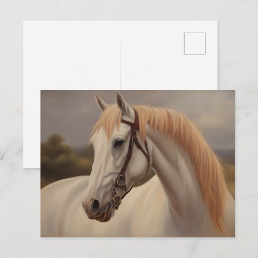 Mooie schilderij van paarden briefkaart (Voorkant / Achterkant)
