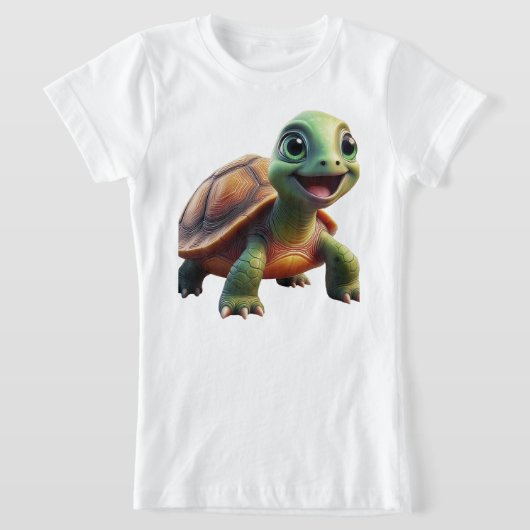 Mooie Schildpad Kinderen T-Shirt (Laagn)
