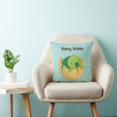 Mooie schildpad net uitgekomen kinderkamer decor k kussen (Stoel)