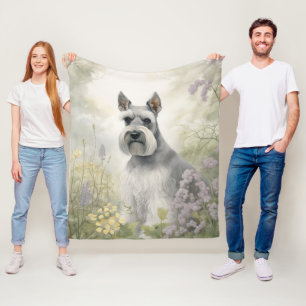 Mooie Schnauzer Fleece Deken