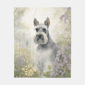 Mooie Schnauzer Fleece Deken (Voorkant)