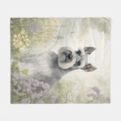 Mooie Schnauzer Fleece Deken (Voorkant (Horizontaal))