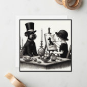 Mooie Schnauzer Note Kaart Notitiekaartje (Voorkant / Achterkant in situ)