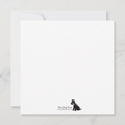 Mooie Schnauzer Note Kaart Notitiekaartje (Achterkant)