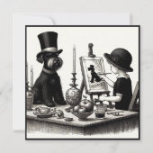 Mooie Schnauzer Note Kaart Notitiekaartje (Voorkant)