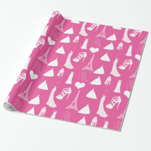 Mooie schoen bruidsjurk Eiffeltoren Hart Cadeaupapier