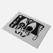 Mooie schoenen deurmat (Schuin)