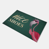 Mooie schoenen Flamingo deurmat, grappig Deurmat (Schuin)