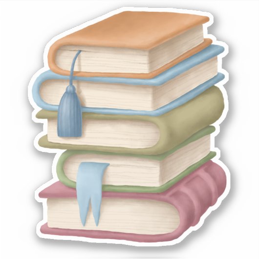 Mooie schoolboek leuke lees vinyl stickers (Voorkant)