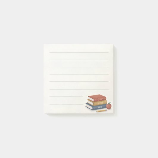 Mooie schoolboek sticky notes (Voorkant)