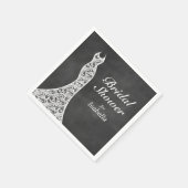 Mooie schoolbord Vrijgezellenfeest servet (Hoek)