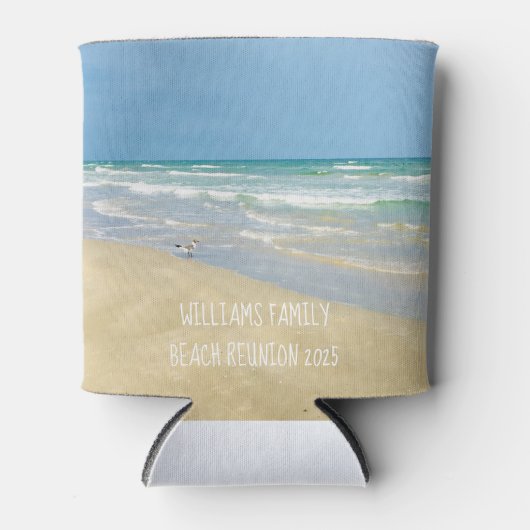 Mooie schoolfoto van het strand House Seashore Blikjeskoeler (Voorkant)