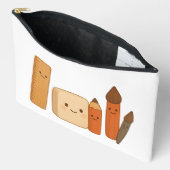 Mooie schoolgereedschappen – Schattige Transparant Etui (Open)