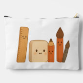 Mooie schoolgereedschappen – Schattige Transparant Etui (Achterkant)