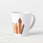 Mooie schoolgereedschappen – Schattige Transparant Latte Mok (Rechterhoek)