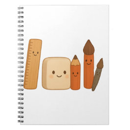 Mooie schoolgereedschappen – Schattige Transparant Notitieboek