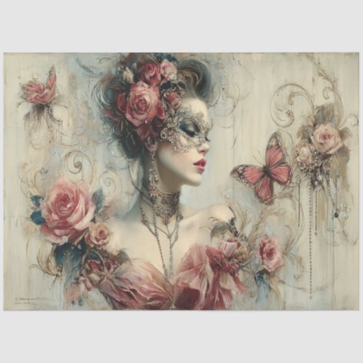 Mooie schoonheid Collectie Rozen Tissuepapier (Voorkant)