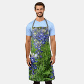 Mooie schort met Texas Bluebonnets (Gedragen)
