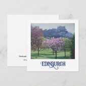 Mooie Schotland Edinburgh Castle fine art  Feestdagenkaart (Voorkant / Achterkant)