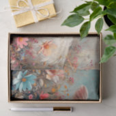 Mooie Schotse Koe met Cosmos voor Decoupage Tissuepapier (Geschenk)