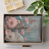 Mooie Schotse Koe met Cosmos voor Decoupage Tissuepapier (Geschenk)