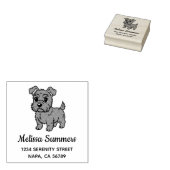 Mooie Schotse Terriër Hond Adres Rubberstempel (Gestempeld)