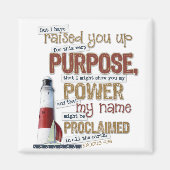 Mooie Schrift magneet Exodus 9:16 (Voorkant)