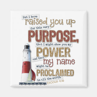 Mooie Schrift magneet Exodus 9:16