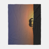 Mooie schroefdraad voor paarden fleece deken (Voorkant)