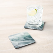 Mooie Schuimende golven Bier Onderzetter (Rechterzijde)