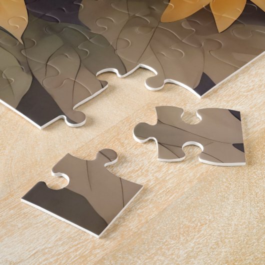 Mooie schuur uil en zonnebloemen legpuzzel (Zijkant)